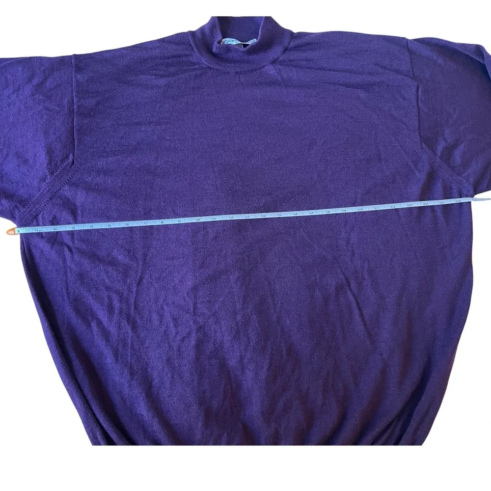 Gran Sasso Mock Neck Sweater Wool Silk Cashmere Blend - Picture 6 of 11